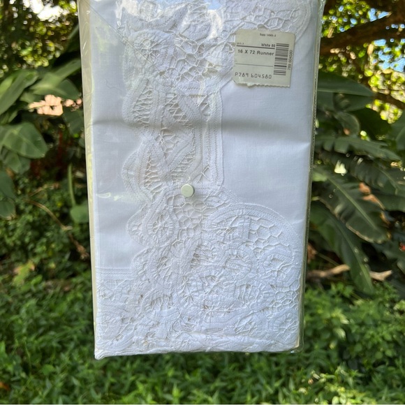 Vintage Battenburg Lace Lace Dresser Table Runner Coffee Table Elizabeth Gray - Picture 5 of 15